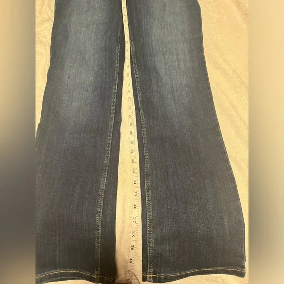 Wrangler NWT Dark Wash Blue Jeans Women’s Western High Rise True Straight 12 32 - Picture 9 of 10